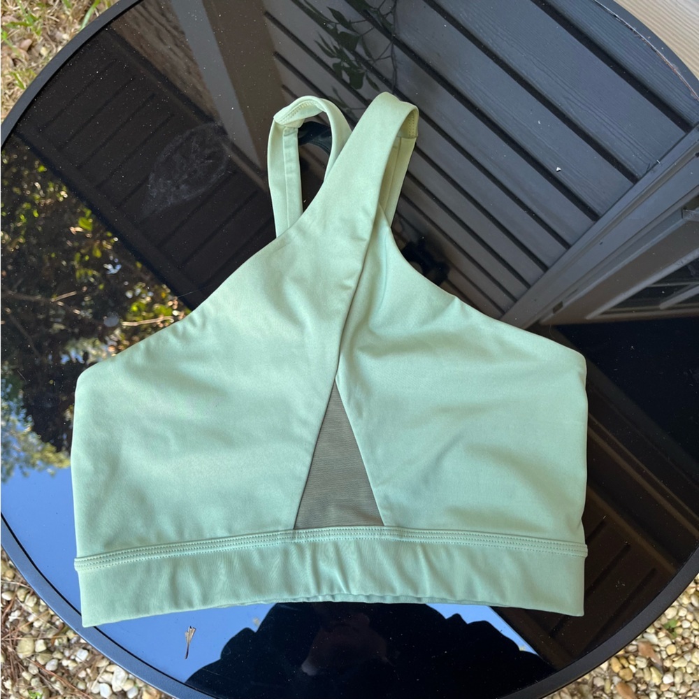 Nike Light Green Sports Bra with Mesh